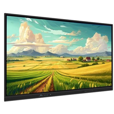 Iboard EDLA Google Certifié Android 13 Multi Window Tableau blanc Logiciel haut-parleur Microphone Caméra Mobile Stand en option