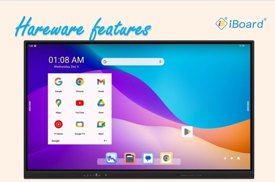 Android 13 Google Écran tactile certifié EDLA 178° Grand angle de vision Écran tactile pour Mac OSX et Android