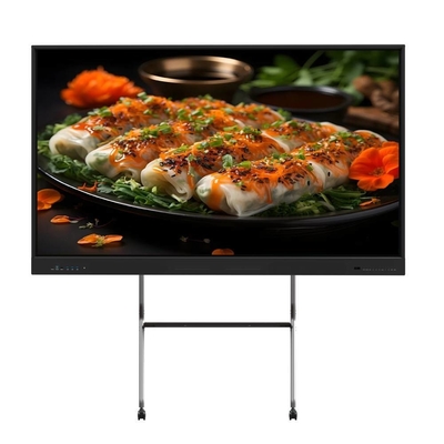 Tableau blanc interactif Panneau plat Smart Touch Moniteurs TV 4K Ultra HD Écran avec PC tout en un pour les entreprises et l'enseignement