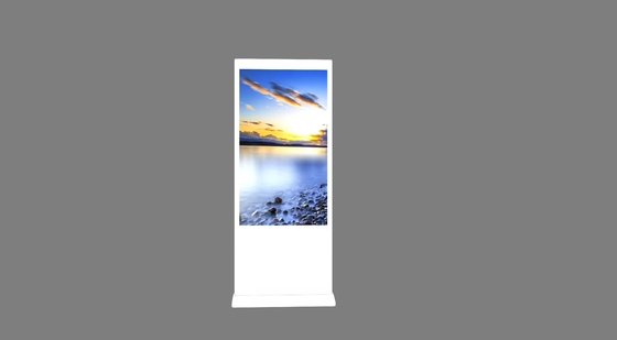 Affichage LCD publicitaire intérieur 43 pouces plancher debout design personnalisé supermarché affichage stand digital signage kiosque