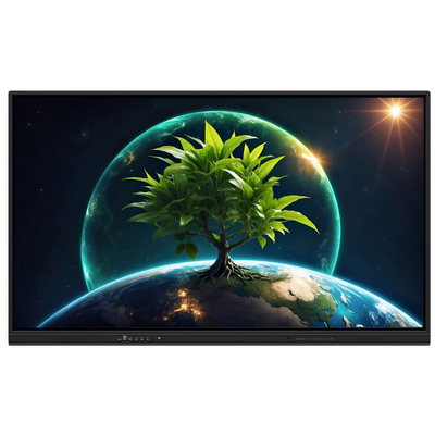 LCD Smart Board 86 pouces Android 14 avec 8+128G 40 points tactiles wifi bt hdmi logiciel calibré pour les bureaux scolaires