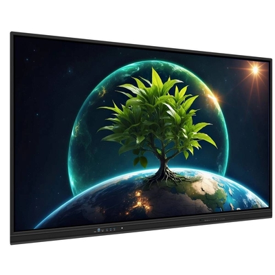 LCD Smart Board 86 pouces Android 14 avec 8+128G 40 points tactiles wifi bt hdmi logiciel calibré pour les bureaux scolaires