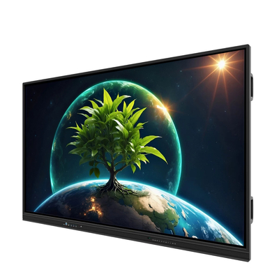 LCD Smart Board 86 pouces Android 14 avec 8+128G 40 points tactiles wifi bt hdmi logiciel calibré pour les bureaux scolaires