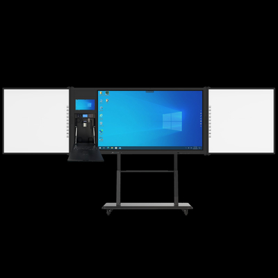 iboard direct de l'usine 75 pouces verrouillable réenregistrable interconnecté Blackboard Smart Whiteboard interactif affichage de panneau plat tout en un avec support de support marqueur stylo Chalk solution éducative d'écriture
