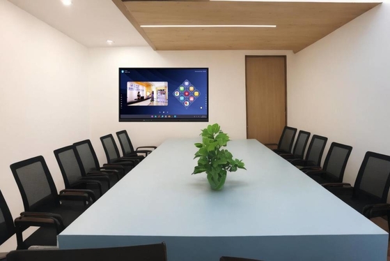 Affichage interactif à écran plat, de taille: 55'/65'/75'/86', cadre en aluminium ((couche de peinture ou surface métallique), coque en acier, verre trempé, transition numérique pour les salles de classe et de réunion