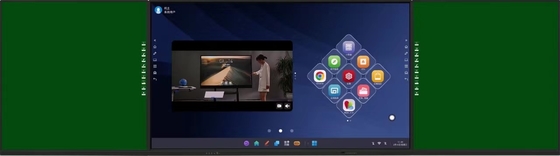 Tableau noir intelligent interactif avec fonction de partage d'air en option pour des présentations et des réunions dynamiques dans les écoles