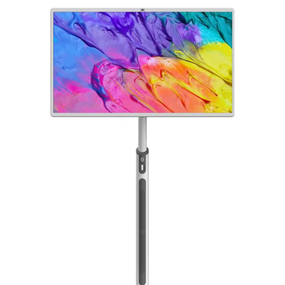 32 pouces Système Android 8+128G Mobile Smart écran tactile à la maison au sol debout Portable téléviseur intelligent caméra intégrée