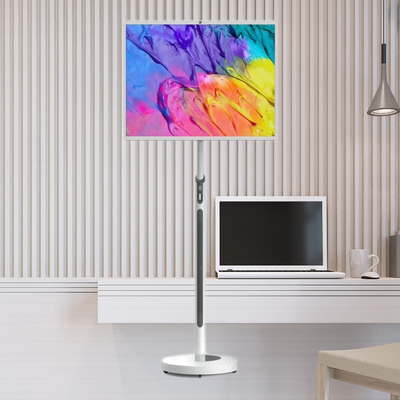 32 pouces Système Android 8+128G Mobile Smart écran tactile à la maison au sol debout Portable téléviseur intelligent caméra intégrée