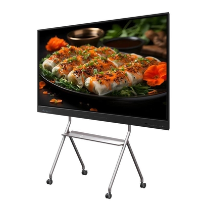 Monté sur le mur 65 75 86 pouces Multo Touch Opération Android LCD Smart Board Avec verre trempé anti-éblouissement Anti bleu USB Type-C HDMI OUT