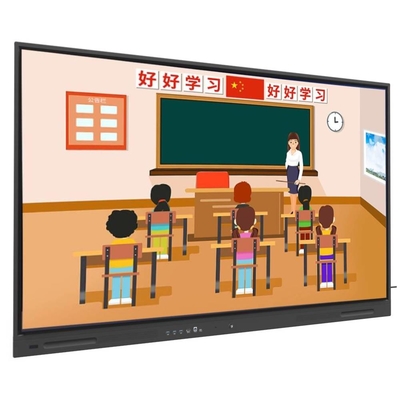 Panneau plat interactif 98 110 pouces Grand téléviseur Smart Touch Screen Android PC Google Store Wifi Logiciel pédagogique Outils de logiciels Cloud Ressources pour le bureau de l'école