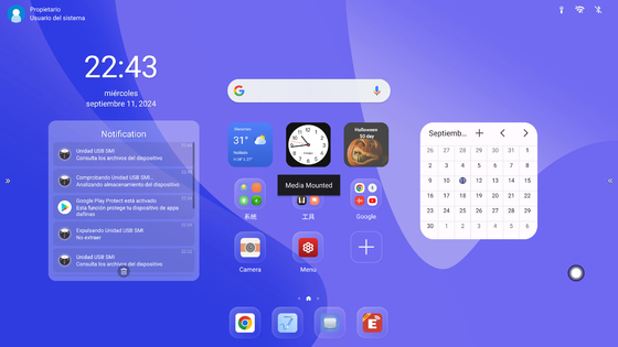 Dernière version Android14 (32+512GB) 75 pouces Panneau plat interactif pour une solution haut de gamme