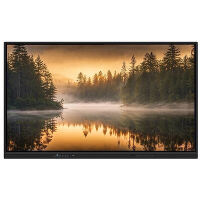 4K 65 75 86 98 110 pouces Panneau tempéré anti-éblouissement Interactif Smart Whiteboard IR Moniteur Super Slim Cadre d'ordinateur pour l'événement de formation de réunion scolaire