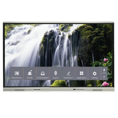 Version plus récente Système Android Interactive Flat Panel Avec Contraste élevé 1200: 1 Et Vitesse du curseur 100 Dot/S 20 Point tactile pris en charge avec écran de partage interactif tableau blanc