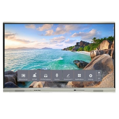 Version plus récente Système Android Interactive Flat Panel Avec Contraste élevé 1200: 1 Et Vitesse du curseur 100 Dot/S 20 Point tactile pris en charge avec écran de partage interactif tableau blanc