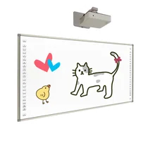Type d'écriture à la plume IR tableau interactif avec surface de nano ou de carte en céramique et technologie tactile infrarouge