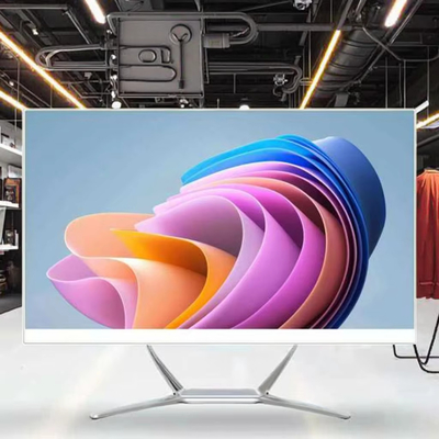 Fabrique OEM 21.5' 23.8' 27 pouces Moniteur de bureau avec caméra Web intégrée Tout en un Android et système Win avec le toucher capacitif