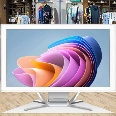 Fabrique OEM 21.5' 23.8' 27 pouces Moniteur de bureau avec caméra Web intégrée Tout en un Android et système Win avec le toucher capacitif