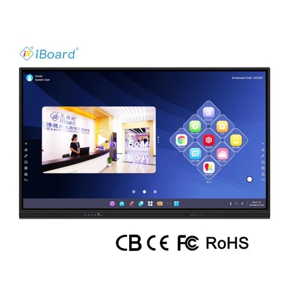 Iboard Nouveau produit Affichage intelligent interactif à écran plat de 98 pouces 4K Affichage grand écran tactile pour salle de réunion