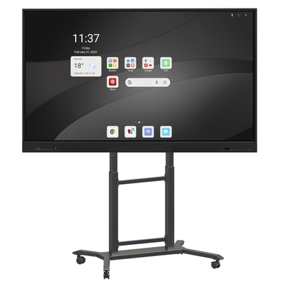 Prix d'usine 4k 55 65 75 85 96 110 pouces écran tactile multi-langue logiciel LCD intelligent Android carte interactive