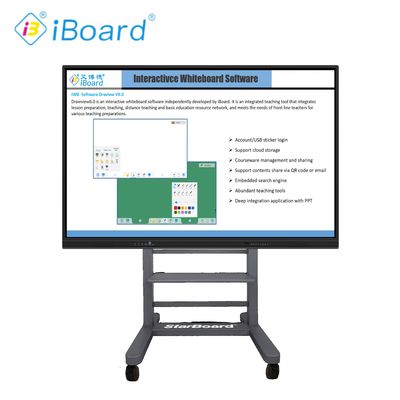 Grand Taille 98 pouces 4K LCD Interactive Smart Board Panneau tactile Écran intelligent pour la salle de classe
