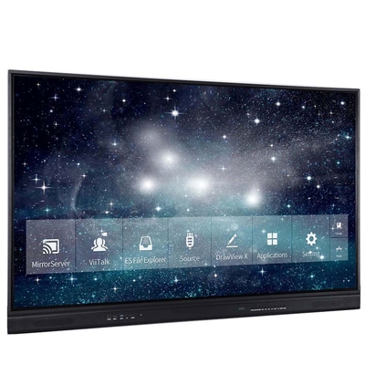 Prix d'usine 4k 55 65 75 85 96 110 pouces écran tactile multi-langue logiciel LCD intelligent Android carte interactive