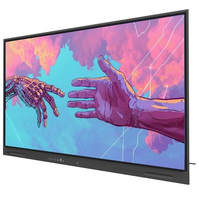 LCD Smart Board 65 75 86 pouces PC Android Ordinateur Infrarouge Panneau tactile Smart TV Board avec logiciel pour les réunions de l'enseignement scolaire