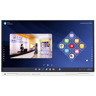 Nouveau panneau plat interactif Android de 75 pouces pour classe intelligente et conférence