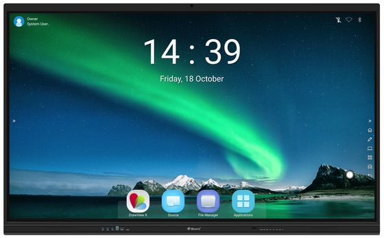 Technologie tactile infrarouge Écran tactile interactif Moniteur 150W Consommation d'énergie 178° Angle de vue