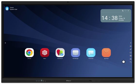 Tableau blanc interactif portable en noir avec interface USB d'étalonnage manuel et couleur OEM