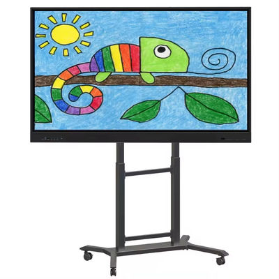 IBoard hauteur réglable 42 "-86" chariot de télévision multi mobile pour le panneau plat interactif tableau blanc intelligent VESA 100 * 100-800 * 600mm