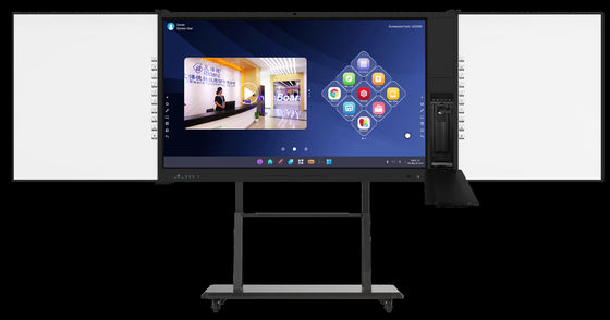 iBoard Factory Android 14 8+128G Interactif tableau plat avec contraste élevé 1200:1 et vitesse du curseur 100 points/S 20 points de contact pris en charge avec écran partagé tableau blanc interactif