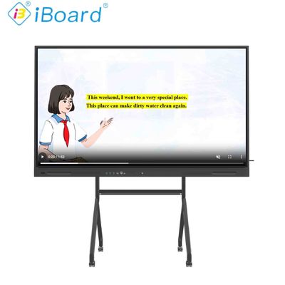 4K UHD Interactive Flat Panel 55 pouces Smart TV avec système Android mis à jour Equipement de fonctionnement d'IA pour les réunions de bureau en classe
