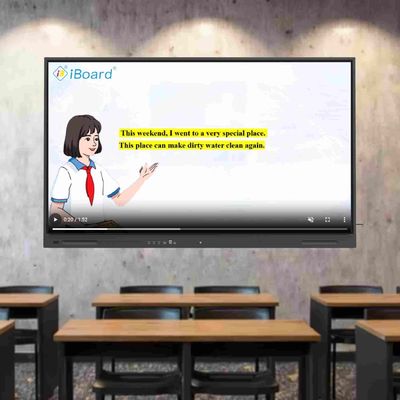 4K UHD Interactive Flat Panel 55 pouces Smart TV avec système Android mis à jour Equipement de fonctionnement d'IA pour les réunions de bureau en classe