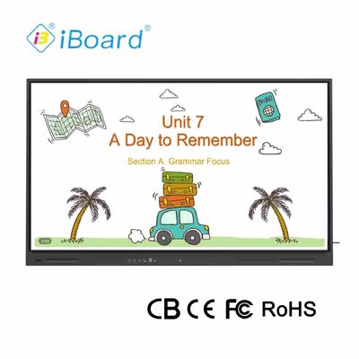 Ai fonction 75 pouces 4K Résolution interactive Smart TV à écran plat avec le nouveau système d'équipement Android Pour les réunions de bureau en classe