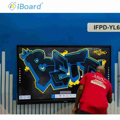 Système d'exploitation Android 14 Tableau de classe à écran tactile avec interface USB A et installation facile
