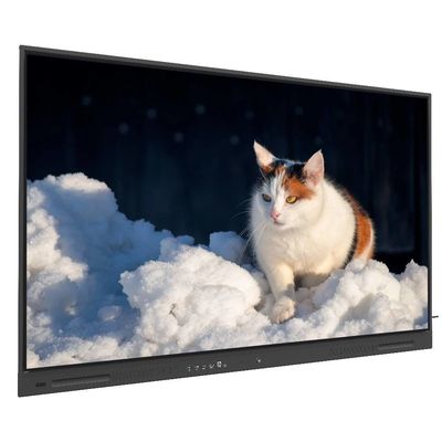 Tableau blanc interactif IR 450 nits 86 pouces Android 14 Touch Wifi VGA DP USB Ressources nuageuses Moniteur TV intelligent Pour l'utilisation de la formation au bureau de l'université