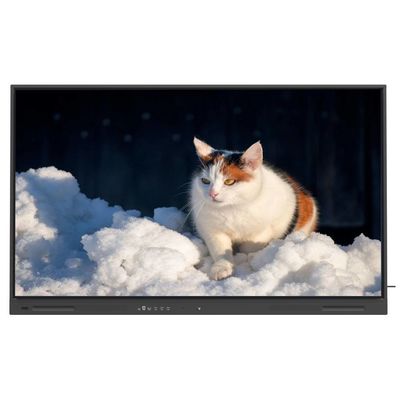 Tableau blanc interactif IR 450 nits 86 pouces Android 14 Touch Wifi VGA DP USB Ressources nuageuses Moniteur TV intelligent Pour l'utilisation de la formation au bureau de l'université