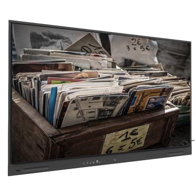 Améliorez votre entreprise avec une carte LCD noire avec sortie USB et 350 cd/m2 WIFI et moniteur 110 pouces