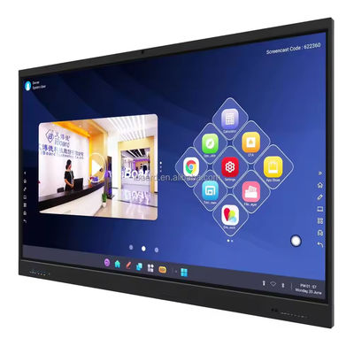 Prix d'usine 75 pouces Android Fenêtre système double écran tactile numérique interactif Smart TV tableau blanc pour les réunions de classe