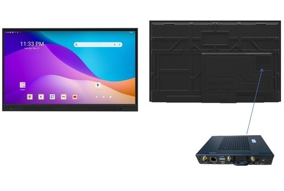 Fabrique Direct IBoard OPS Ordinateur Mini PC intégré Android 13 EDLA IR Interactif Whiteboard Smart Touch Screen Pour l'enseignement scolaire