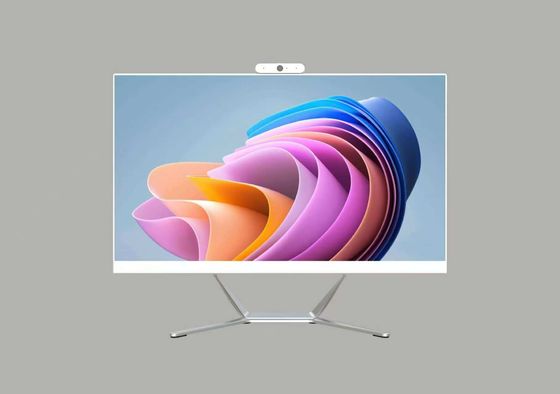 Moniteur de bureau de 27 pouces avec webcam intégrée Tout en un Système Android et Win Capacitive Touch