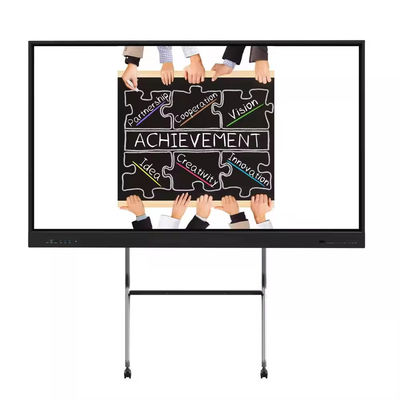 Écran tactile interactif de 75 pouces EDLA Tableaux blancs intelligents interactifs pour l'affichage des salles de réunion en classe