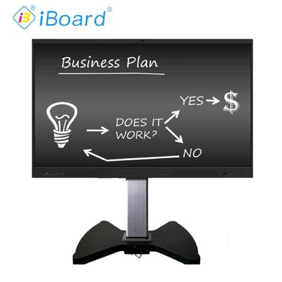 86 pouces Smart Board avec caméra intégrée et microphone Écran tactile Interactif Panneau plat pour les conférences et les réunions d'éducation