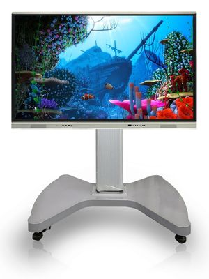 Moniteur à écran tactile interactif à hauteur réglable motorisée, tableau blanc intelligent, utilisation avec support mobile électronique, support de qualité flexible
