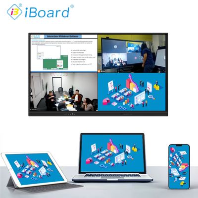 Affichage interactif à écran plat certifié Google EDLA Fonction IA Écran intelligent Moniteur d'écran tactile de 75 pouces