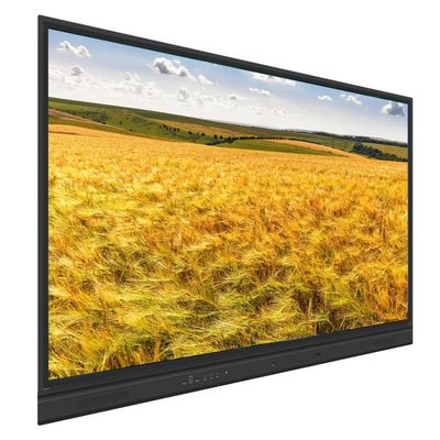 Tableau LCD interactif de 75 à 86 pouces monté sur le mur avec 2x 15W haut-parleurs subwoofer Optionnel et optionnel Caméra intégrée et microphone Système PC Android