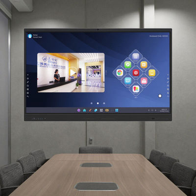 Infrared Interactive Whiteboard QR Code Sharing Muilt Touch 50 Touch Point Mordern Design Interactive Flat Panel Display