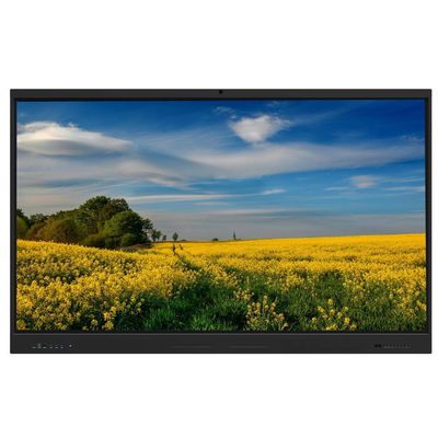Tableau blanc interactif à écran tactile mural 75 pouces avec interface Type-C USB HDMI VGA RJ45 Logiciel de réunion et d'enseignement