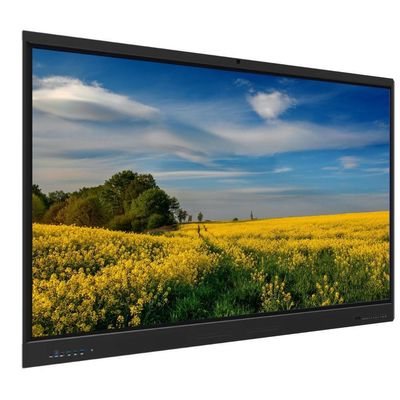 Tableau blanc interactif à écran tactile mural 75 pouces avec interface Type-C USB HDMI VGA RJ45 Logiciel de réunion et d'enseignement