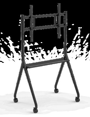 Nouveau arrivée Tableau blanc interactif mobile 42 à 75 pouces Moniteur de télévision Levé Mobile Stand Max roulement 60KGS roues puissantes facilement déplacer pour le tableau blanc interactif mobile stand